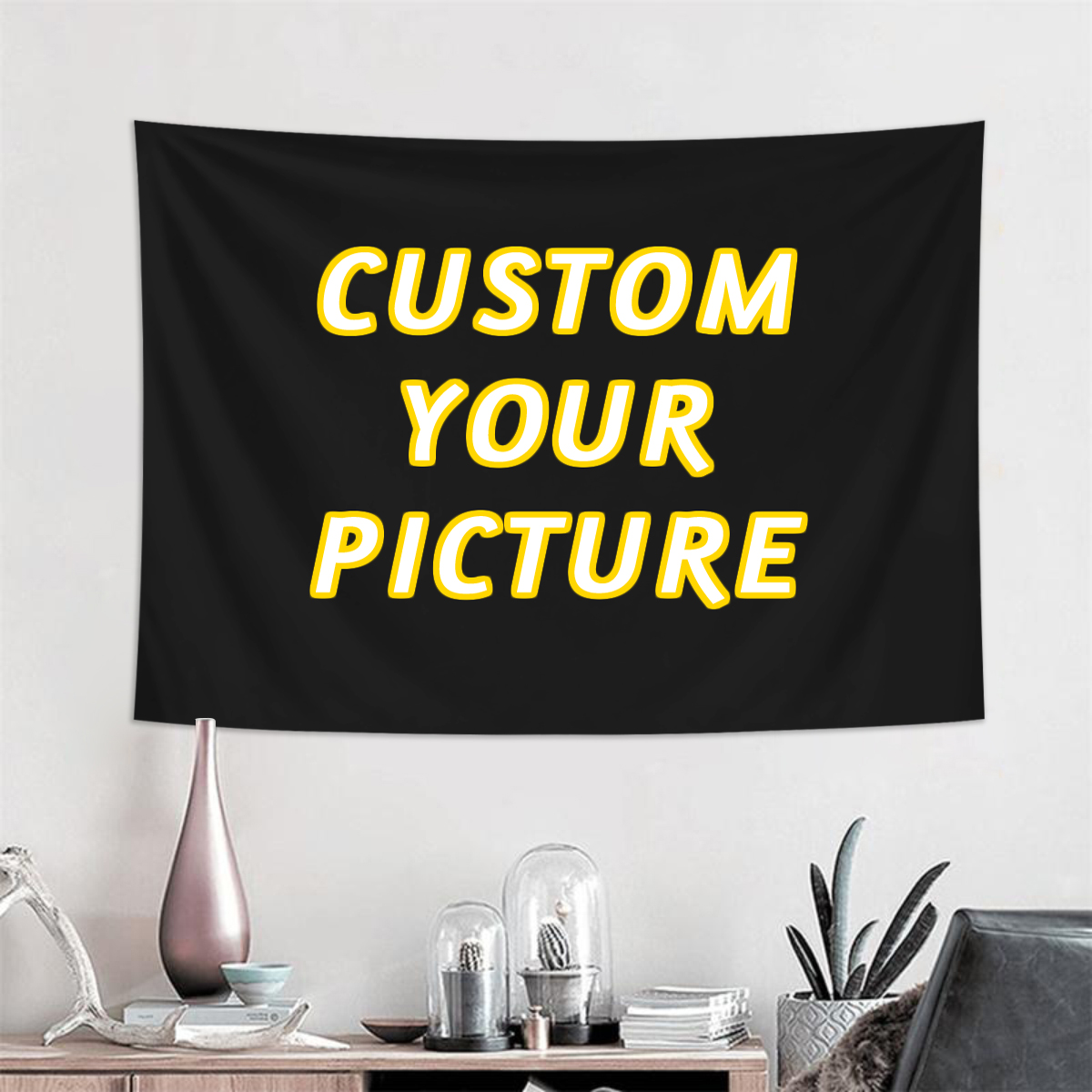 Sewing Custom - 1 buah tapestri kustom, spanduk kustom