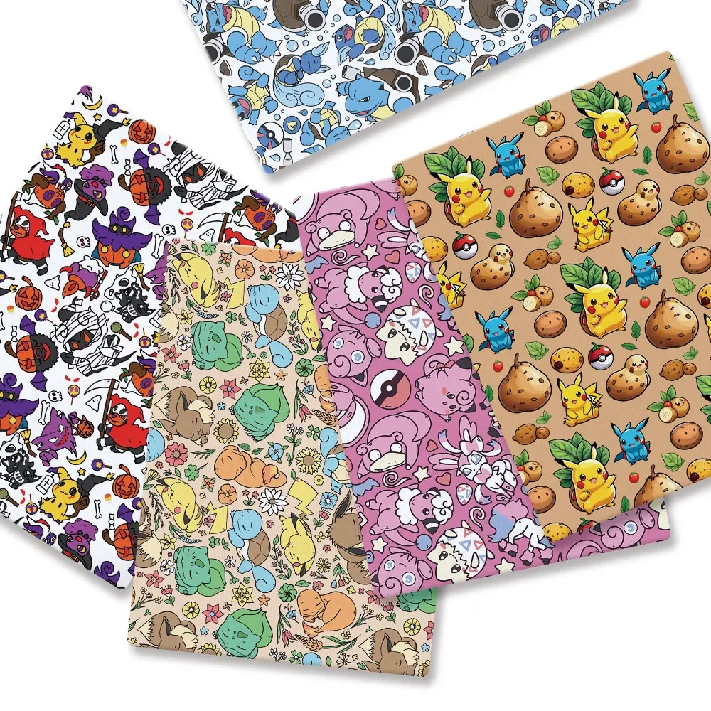 Sewing Production - Kain Kartun Pokemon 140*50Cm Jahit Buatan