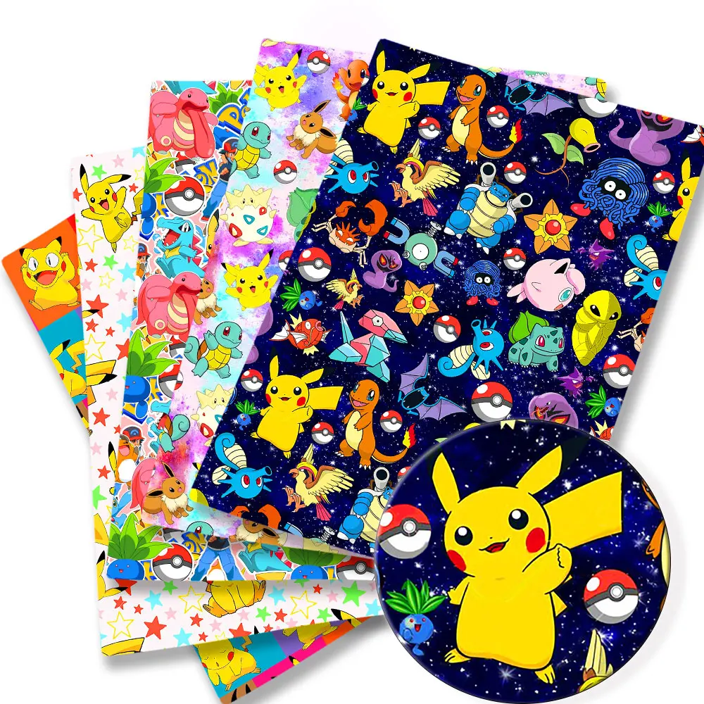 Sewing Production - Pokemon kartun kain 140*50cm buatan tangan