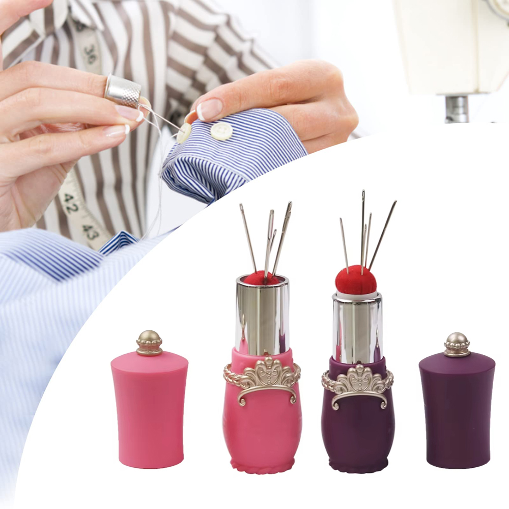 Sewing Pin Cushion - Wadah jarum jahit bantalan Pin Lipstik