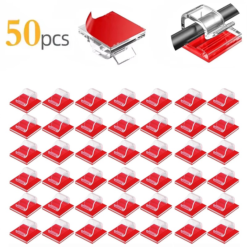 Bobbin Organizer Box - 10-50 PCS Klip Pengatur Kabel, Pengatur