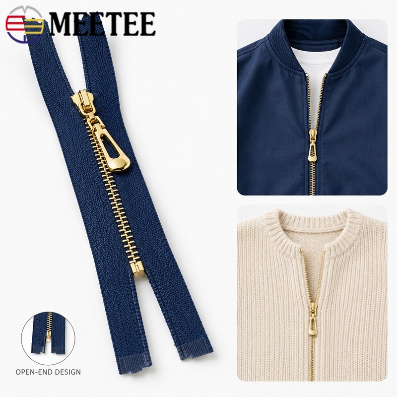 Sewing Front Zipper - 5/10Pcs 40-70cm 3 # Resleting Logam