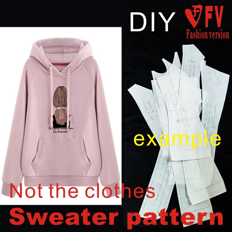 Textile Sewing Patterns - DIY Buatan Tangan Wanita Raglan Lengan