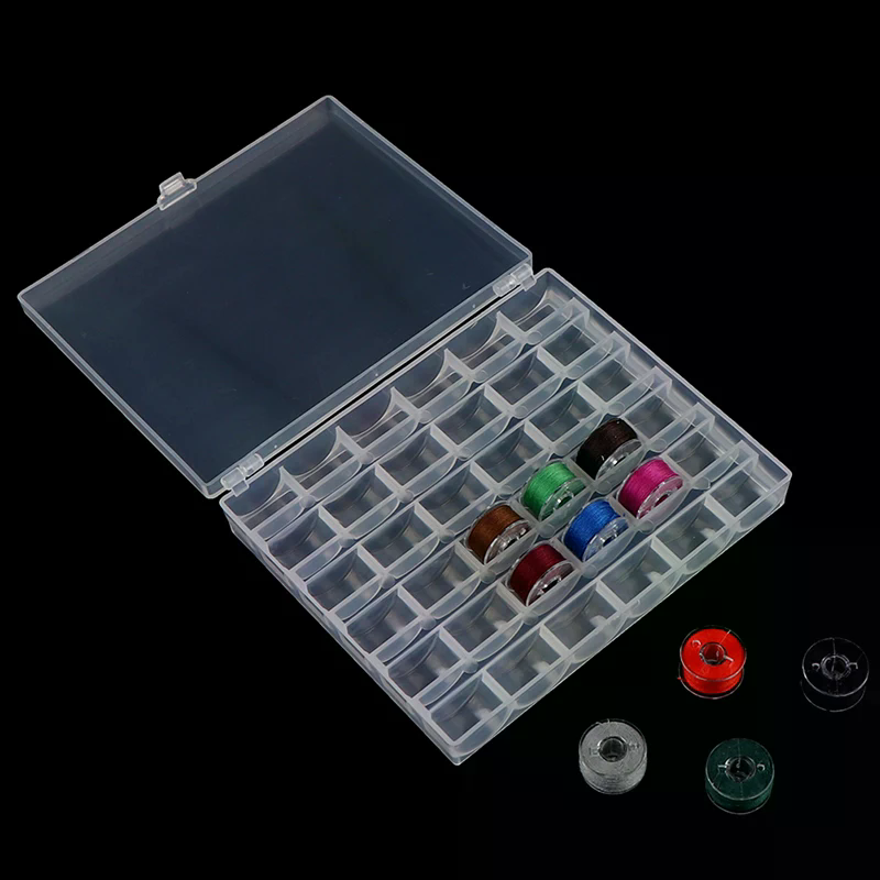 Bobbin Organizer Box - 36 Gulungan Bobin Kosong Kotak Penyimpanan