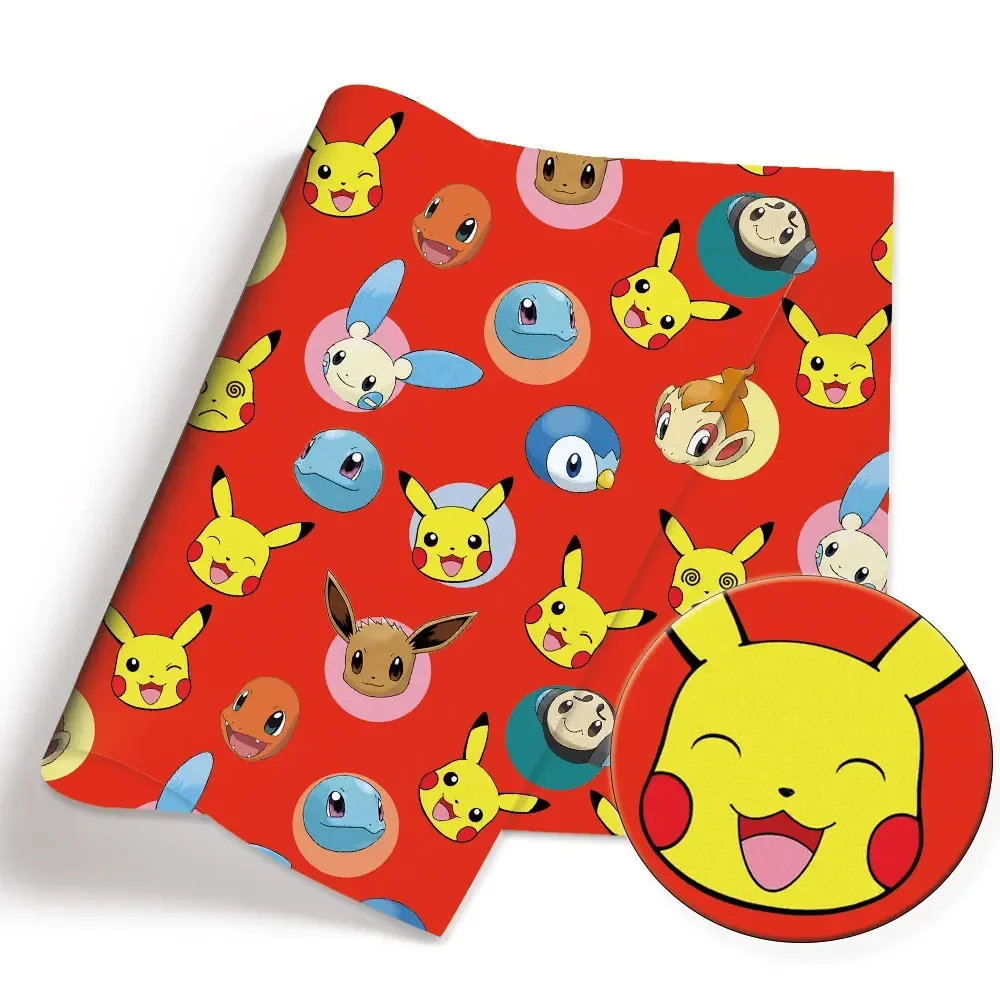 Sewing Production - 140X50CM Kain Cetak Kartun Pokemon DIY