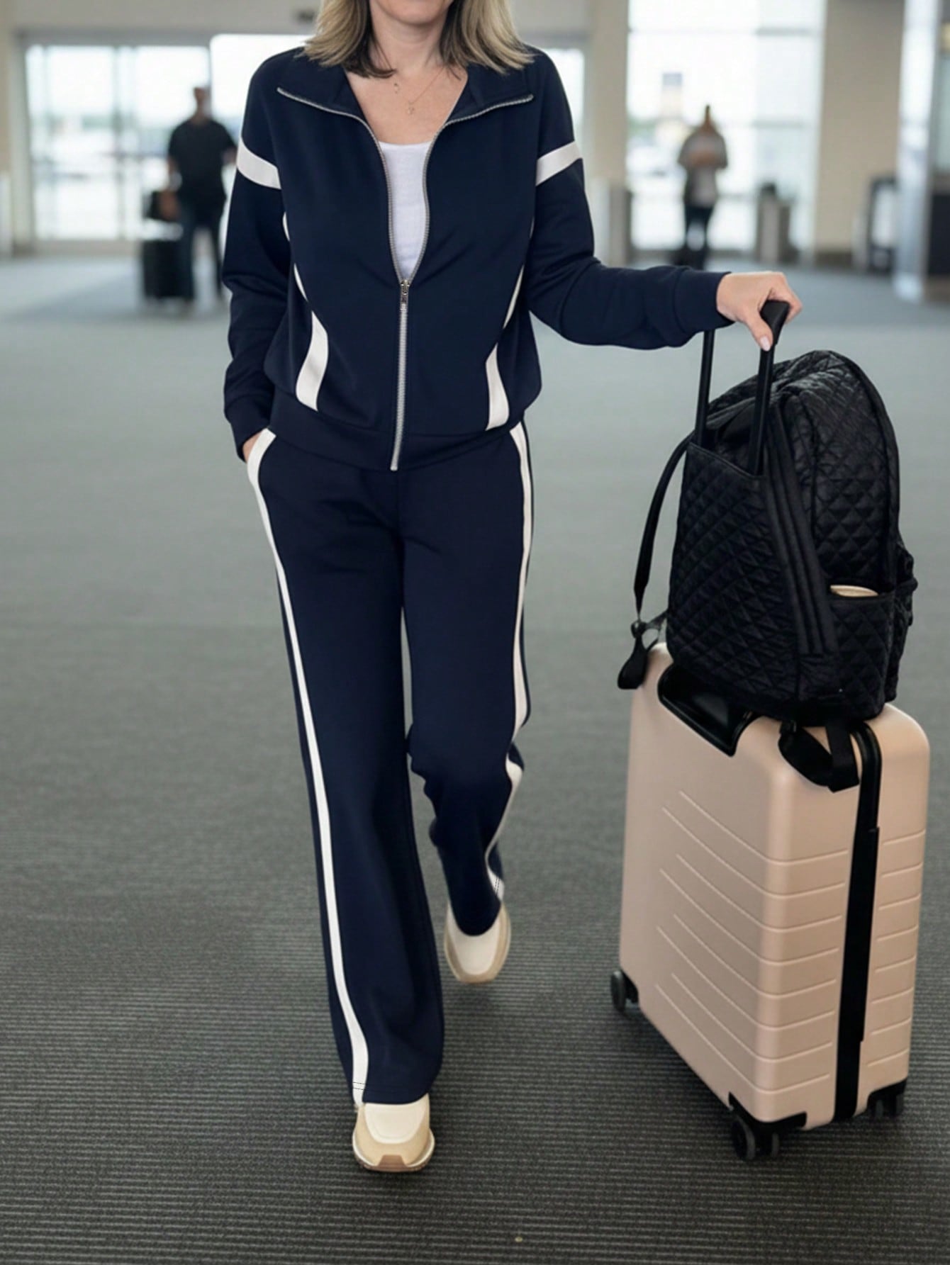 Sewing Jackets - Setelan kasual wanita untuk aktivitas sehari-hari,