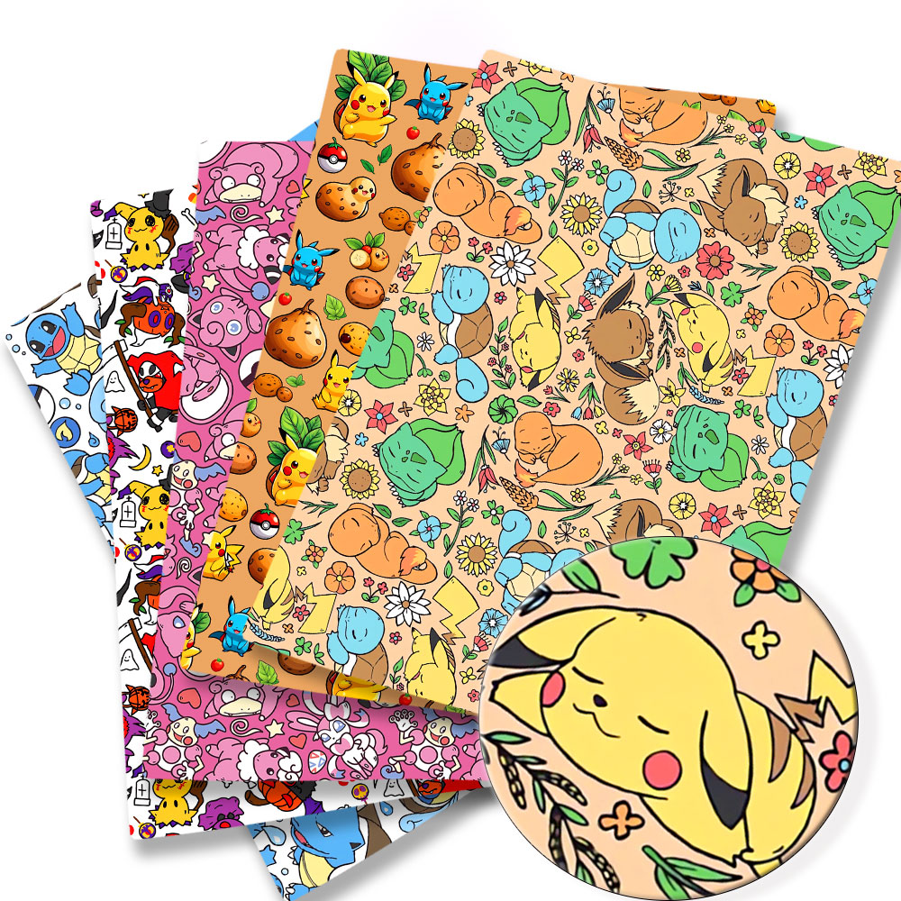 Sewing Production - Pokemon kartun kain 140*50cm buatan tangan