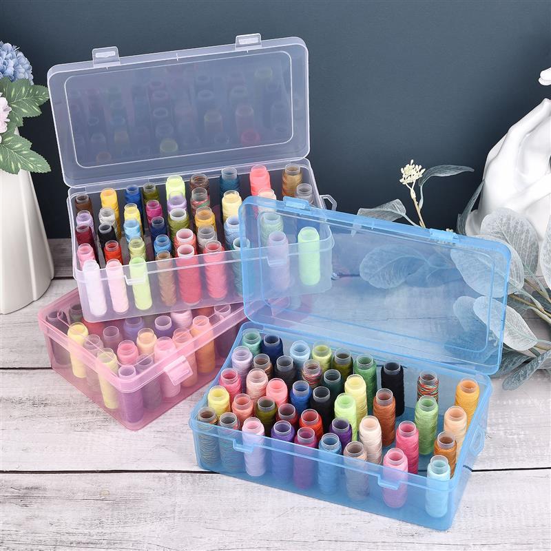 Bobbin Organizer Box - Kotak penyimpanan benang jahit 42 sumbu