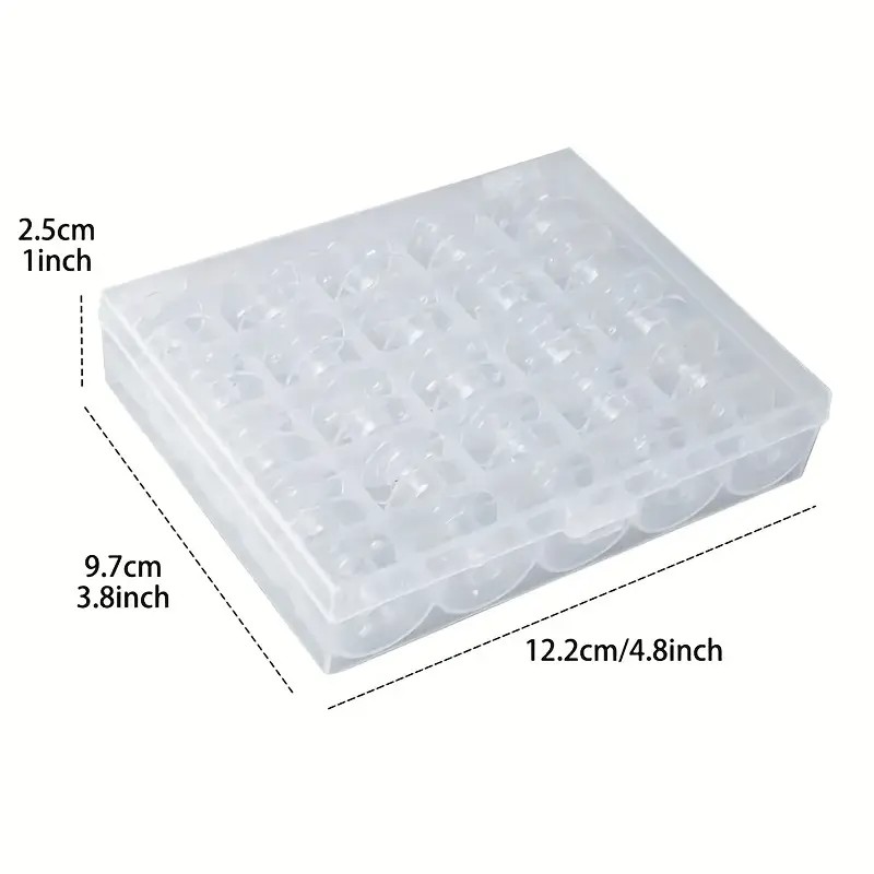 25/36 Buah Kumparan Plastik Tr - Bobbin Organizer Box ulasan dan harga
