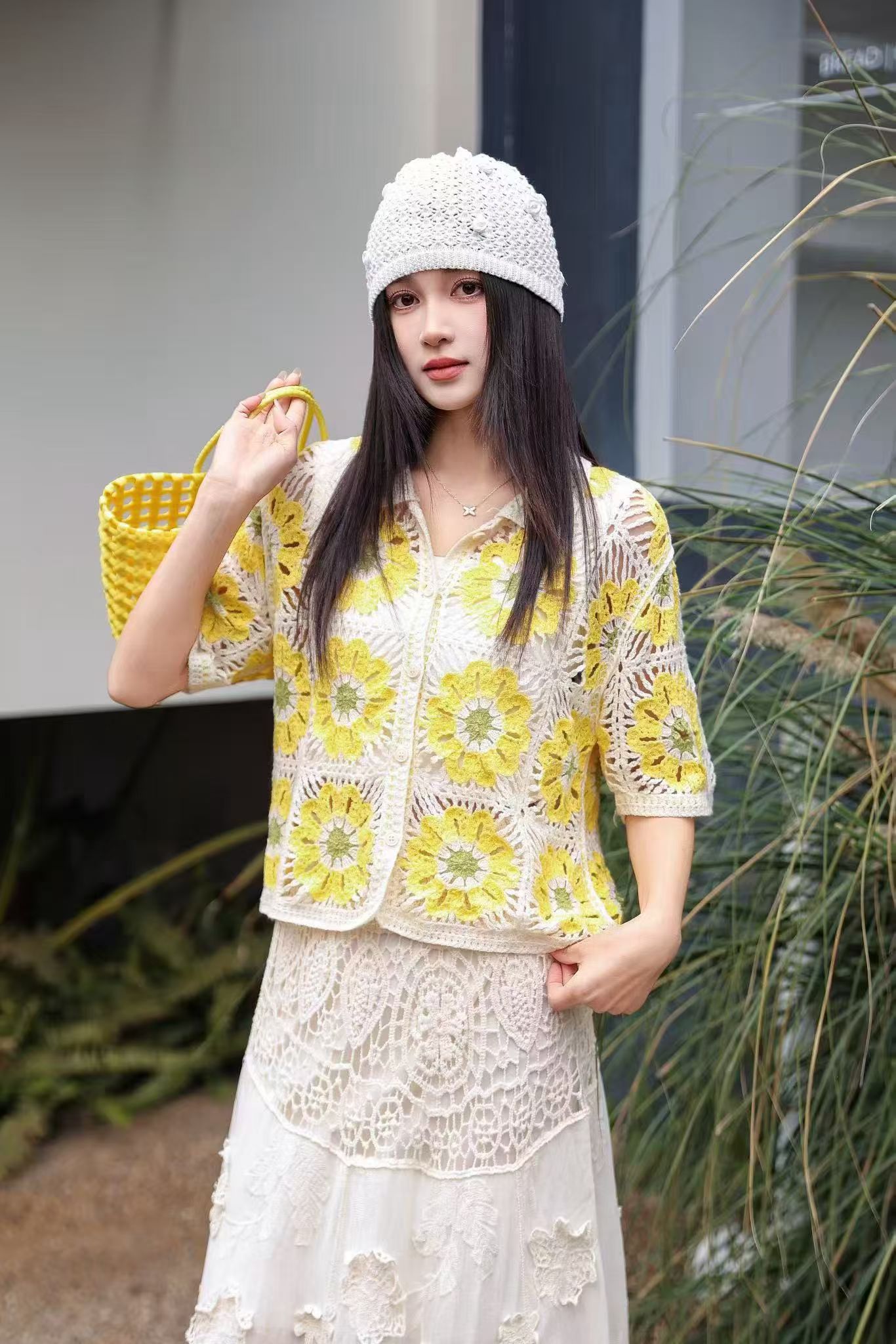 Kaos Rajut Granny Square Croch - Sewing Jackets ulasan dan harga