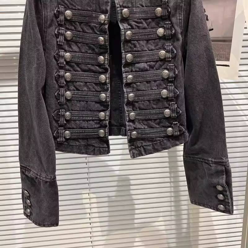 Jaket Denim Pendek Wanita Mode - Sewing Jackets ulasan dan harga