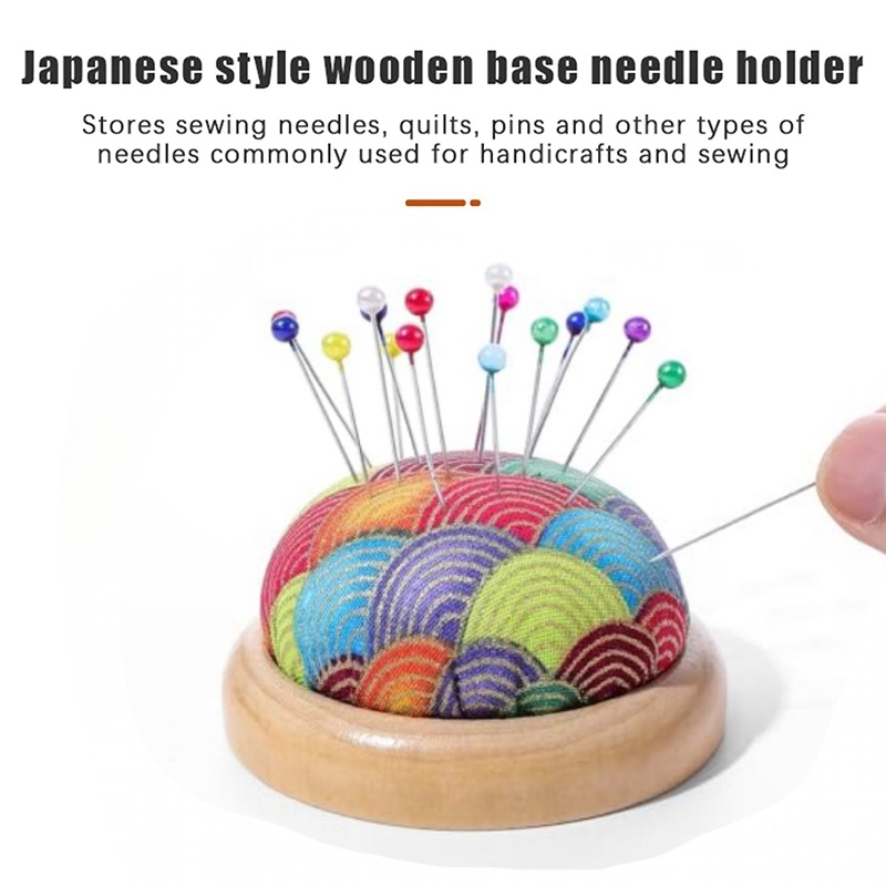 1 buah bantalan jarum bordir v - Sewing Pin Cushion ulasan dan harga