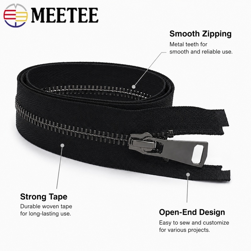 1/5 Buah 5 #   Resleting logam - Sewing Front Zipper ulasan dan harga