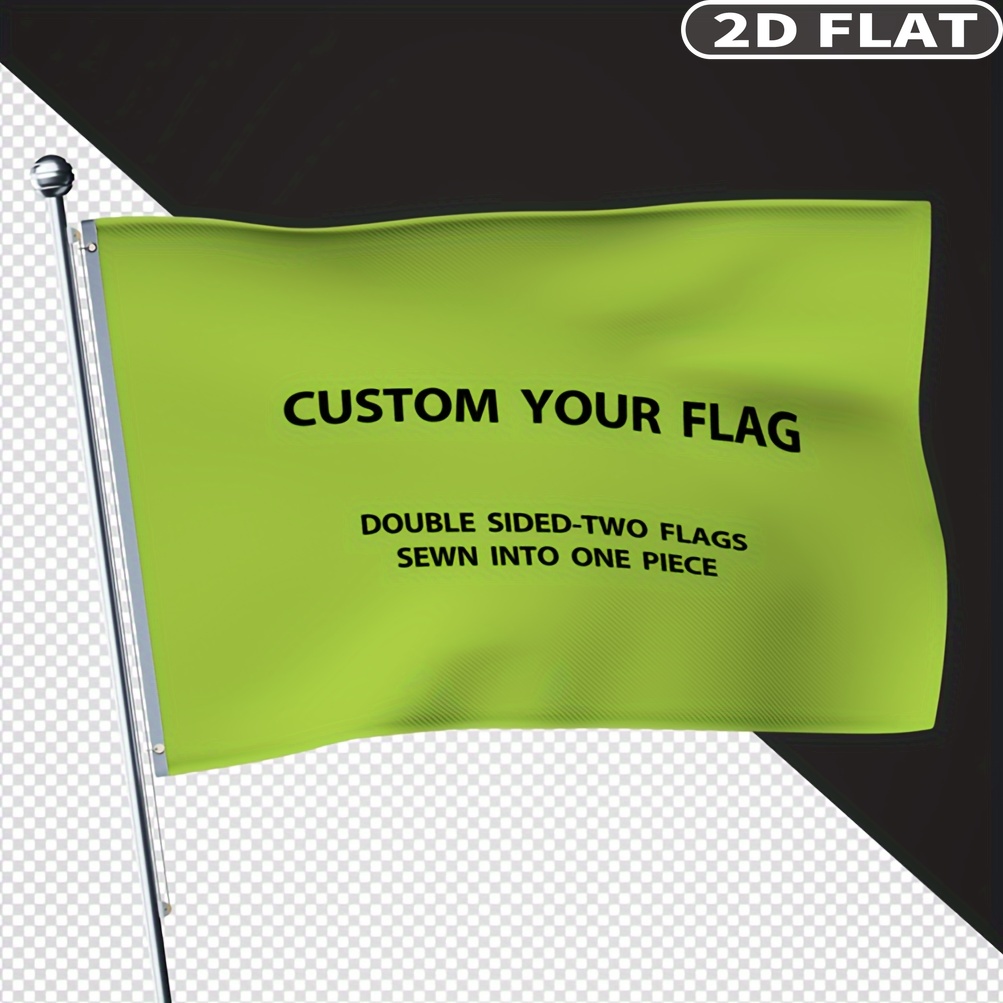 Bendera 2D FLAT Kustom Dua Sis - Sewing Custom ulasan dan harga