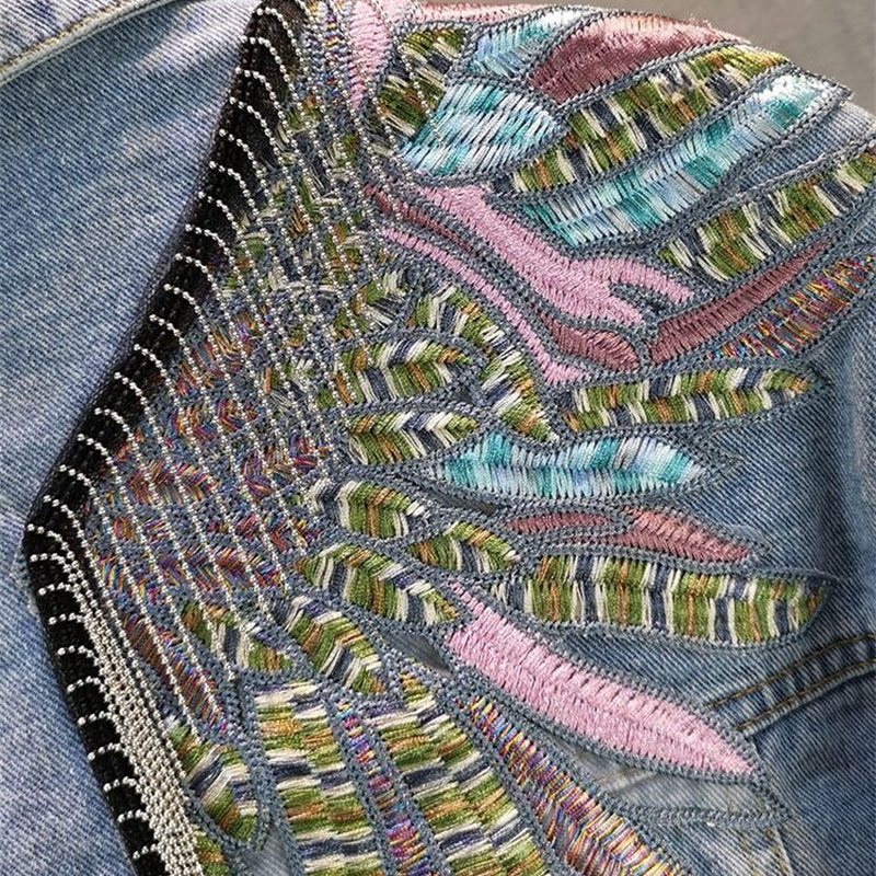 Jaket Denim Wanita Model Rivet - Sewing Jackets ulasan dan harga