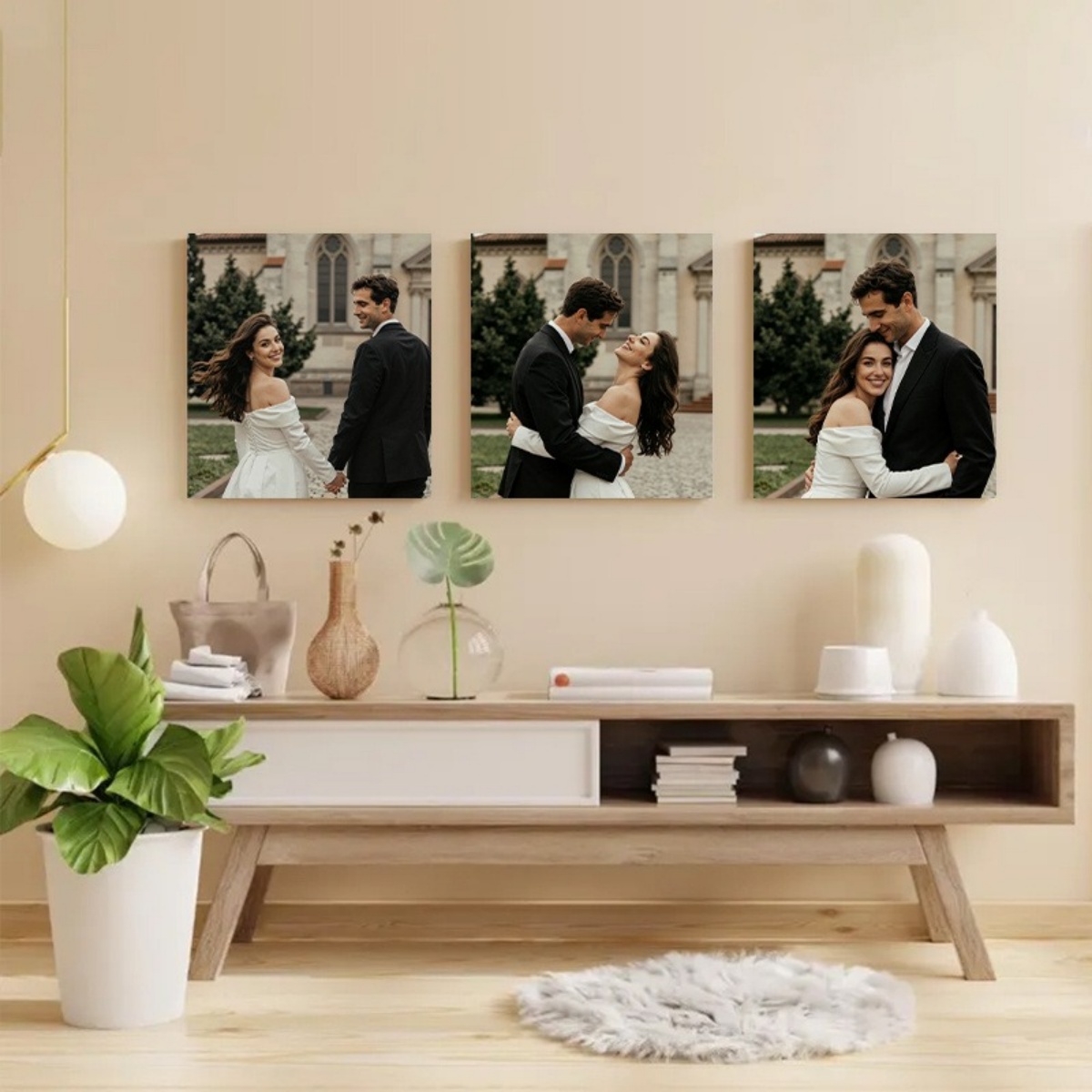 Set 3 Cetakan Kanvas Foto Kust - Sewing Custom ulasan dan harga