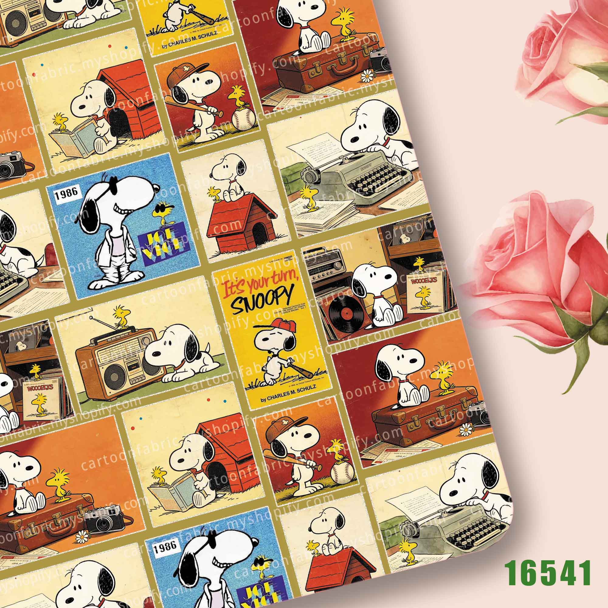 TAKARA TOMY Kain Snoopy 140x50 - Sewing Production ulasan dan harga