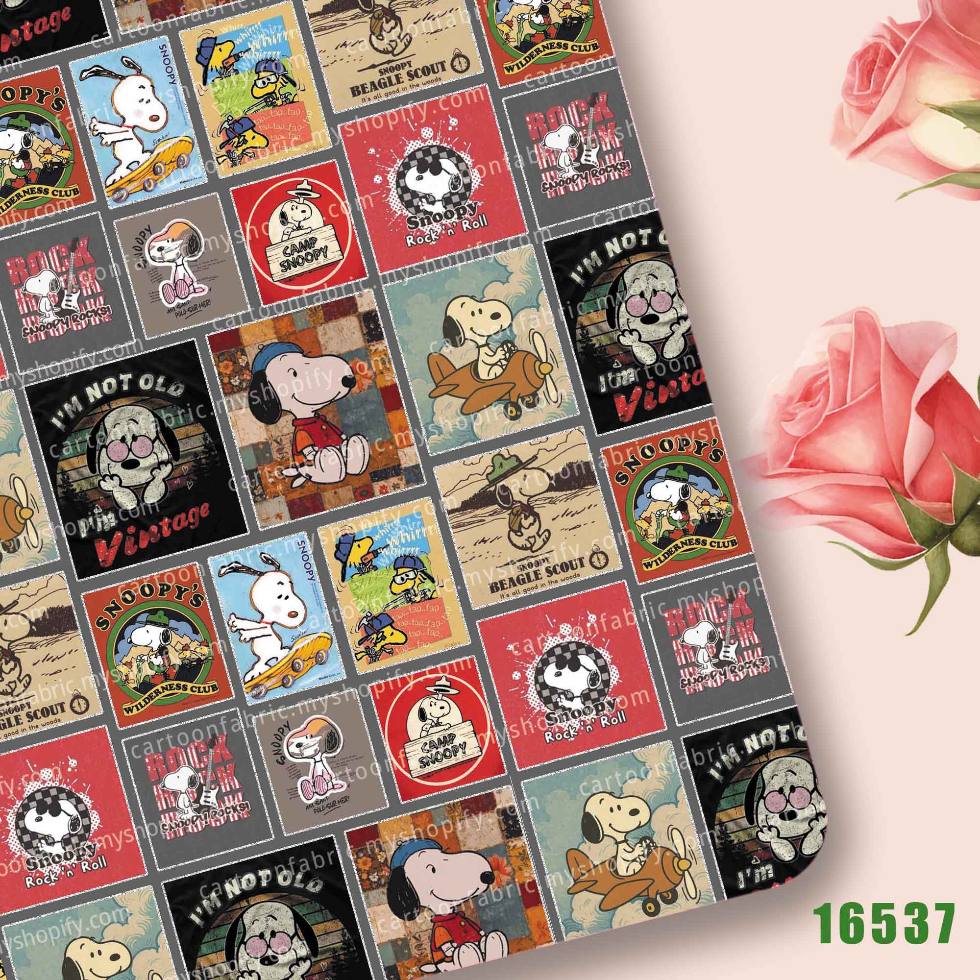 TAKARA TOMY Kain Snoopy 140x50 - Sewing Production ulasan dan harga