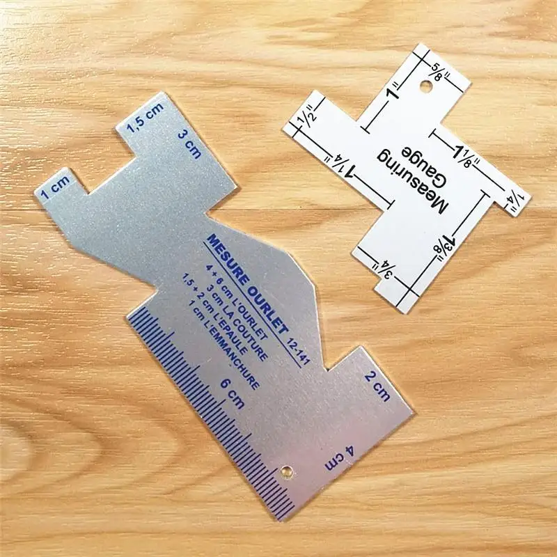 Kain Penanda Penjahit Kapur da - Sewing Gauge Ruler ulasan dan harga