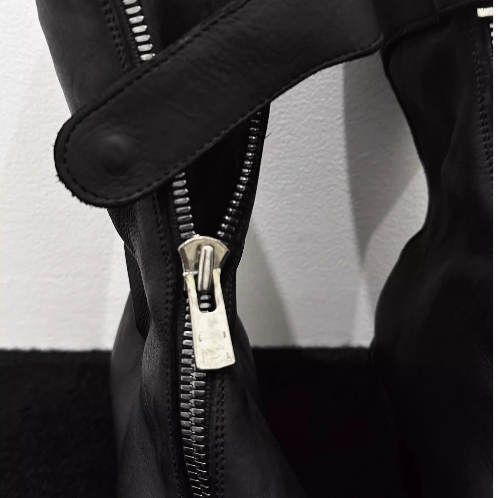 Sepatu Bot Chelsea Kulit Asli  - Sewing Front Zipper ulasan dan harga