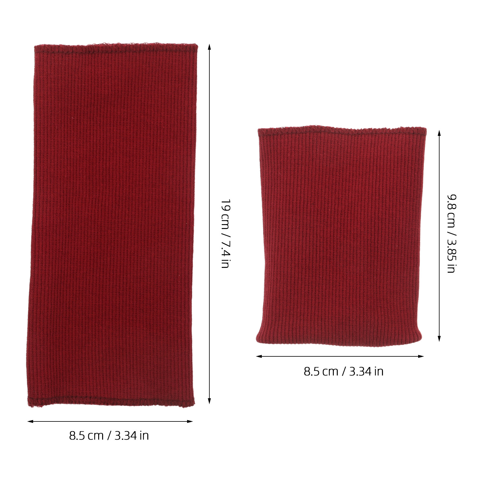 1 Pasang Kain Rib Knit Merah T - Sewing Jackets ulasan dan harga